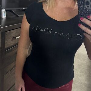 Calvin Klein Black Short Sleeve Tee - women’s small